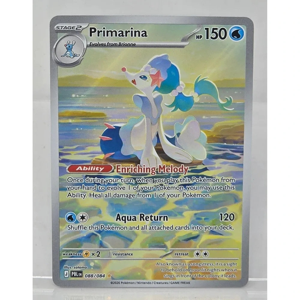 Pokemon Primarina 088/084 Pitch Black Card